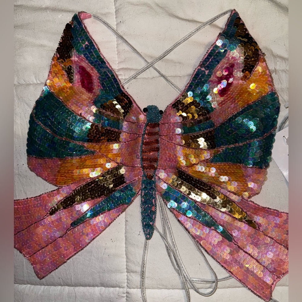 Vintage - Leg Avenue Sequin Butterfly Top